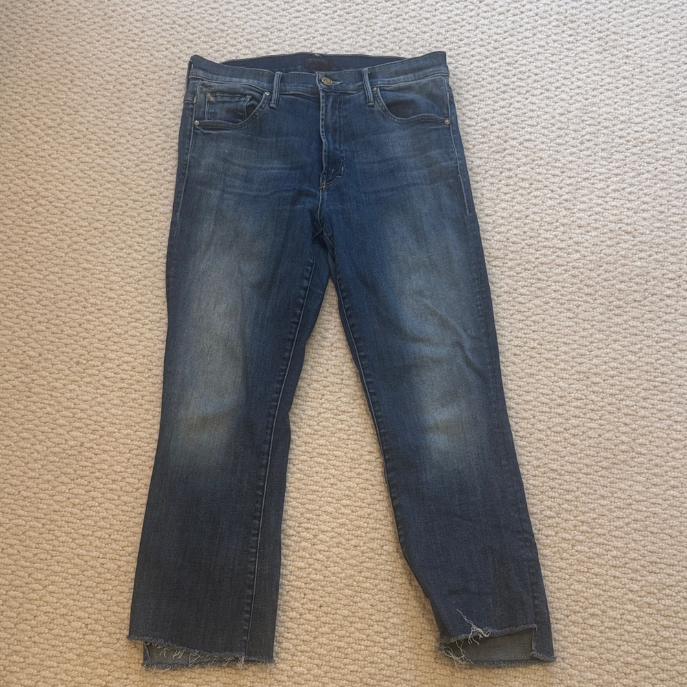 MOTHER Insider Crop Step Fray